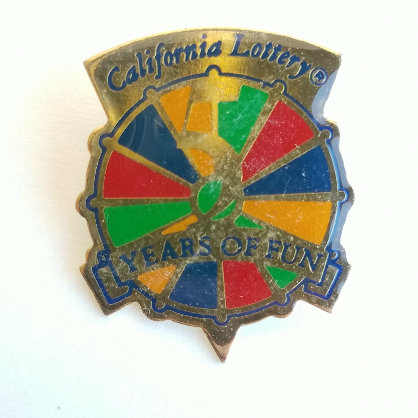 California 5 Years Of Fun Lapel Pin