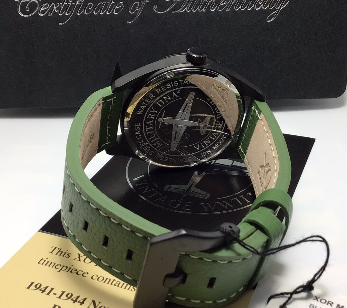XO Retro Men’s Watch – Military DNA P-51 Mustang WWII Fighter Aircraft