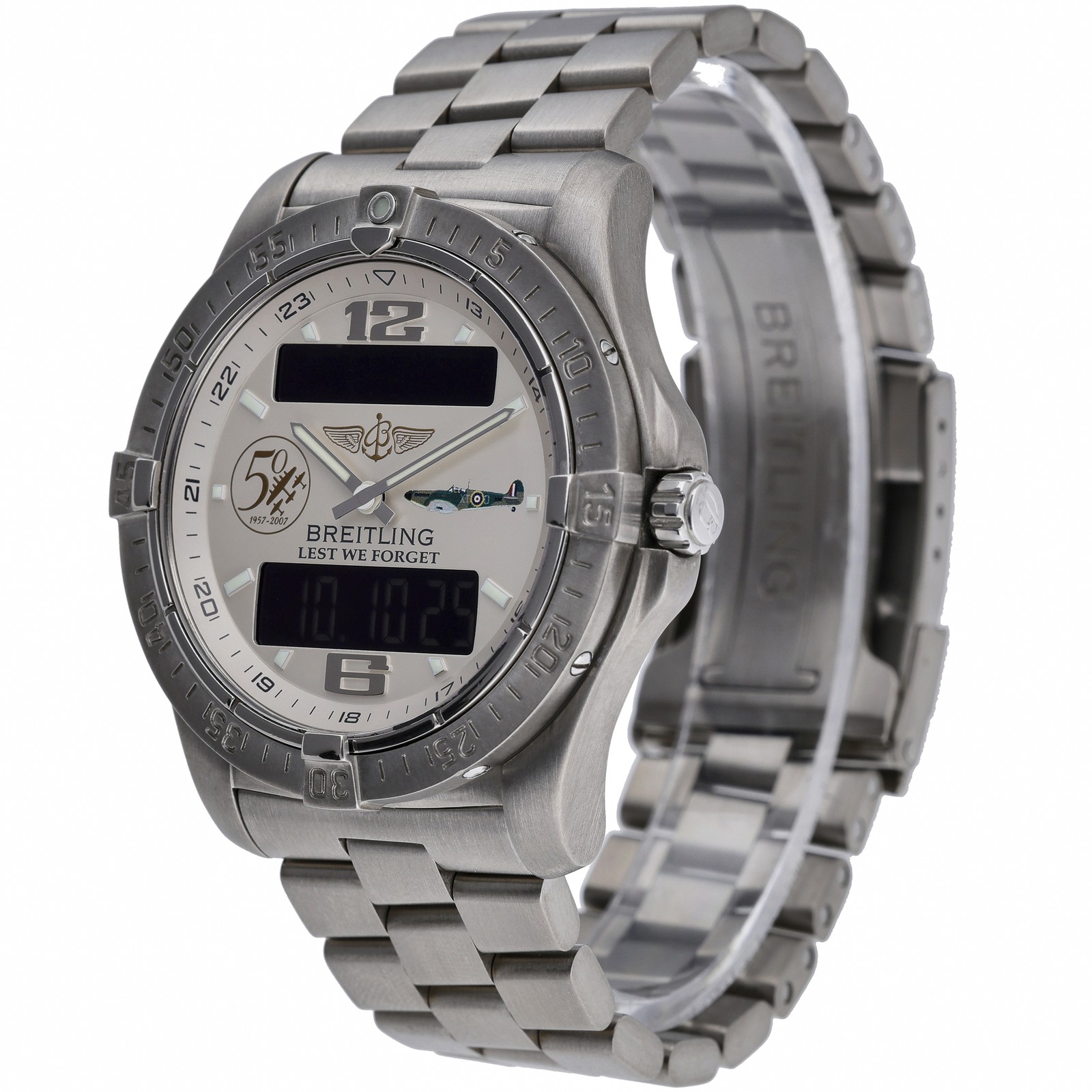 Breitling Aerospace Avantage E79362 with 42mm Titanium case and Silver dial. …