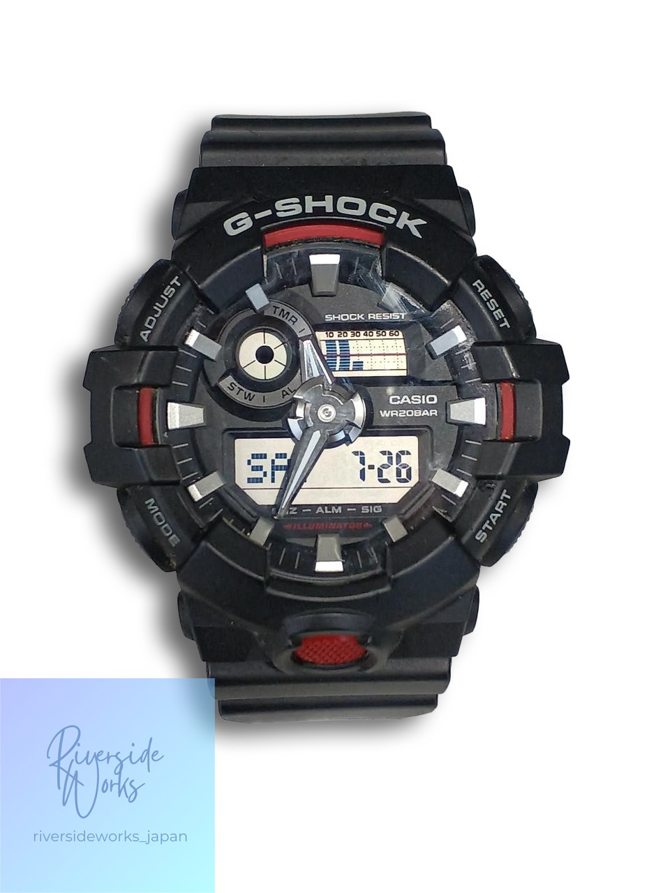 CASIO GA-700 Men’s G-SHOCK Watch Bold Design Durable