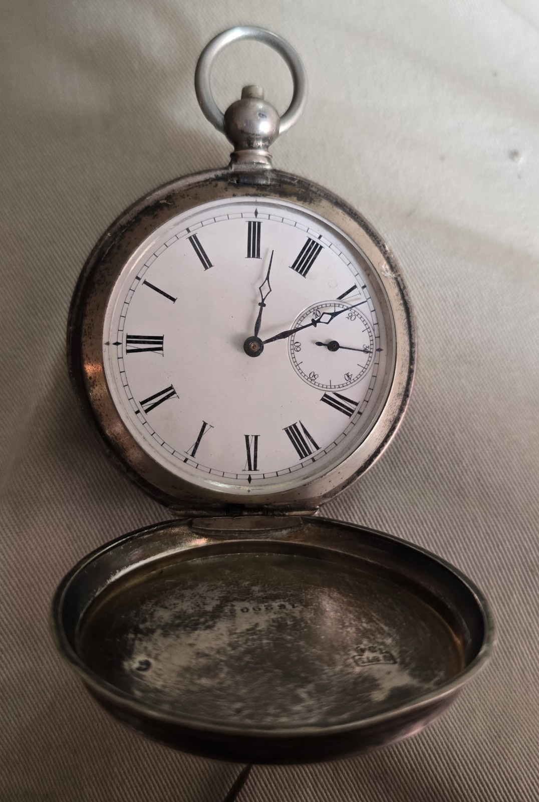 Pocket Watch in Coin Silver No. 1 Case Key Non-working