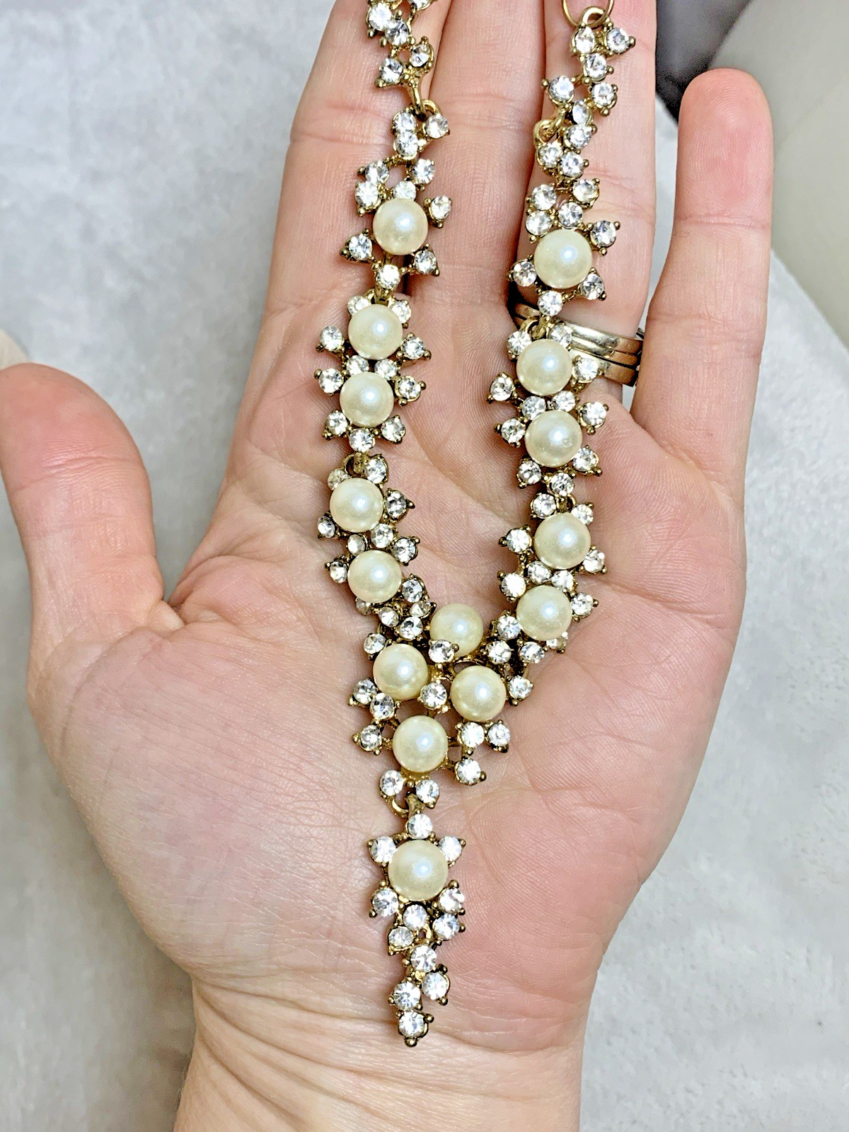 Special Occasion Jewelry Lot Trifari Faux Pearl Rhinestone Bridal Vintage Now