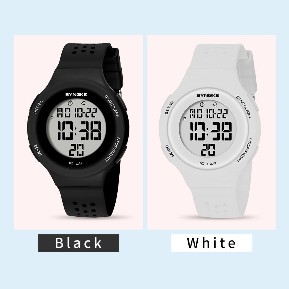 Womens Girls Outdoor Sport Digital Watch Waterproof Back Light LED Watch Gift
