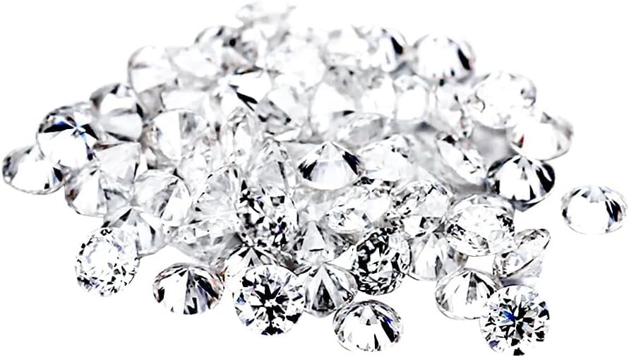 1.0ct/Bag Small Size Moissanite Loose Stones Real D VVS1 Excellent Round Cut