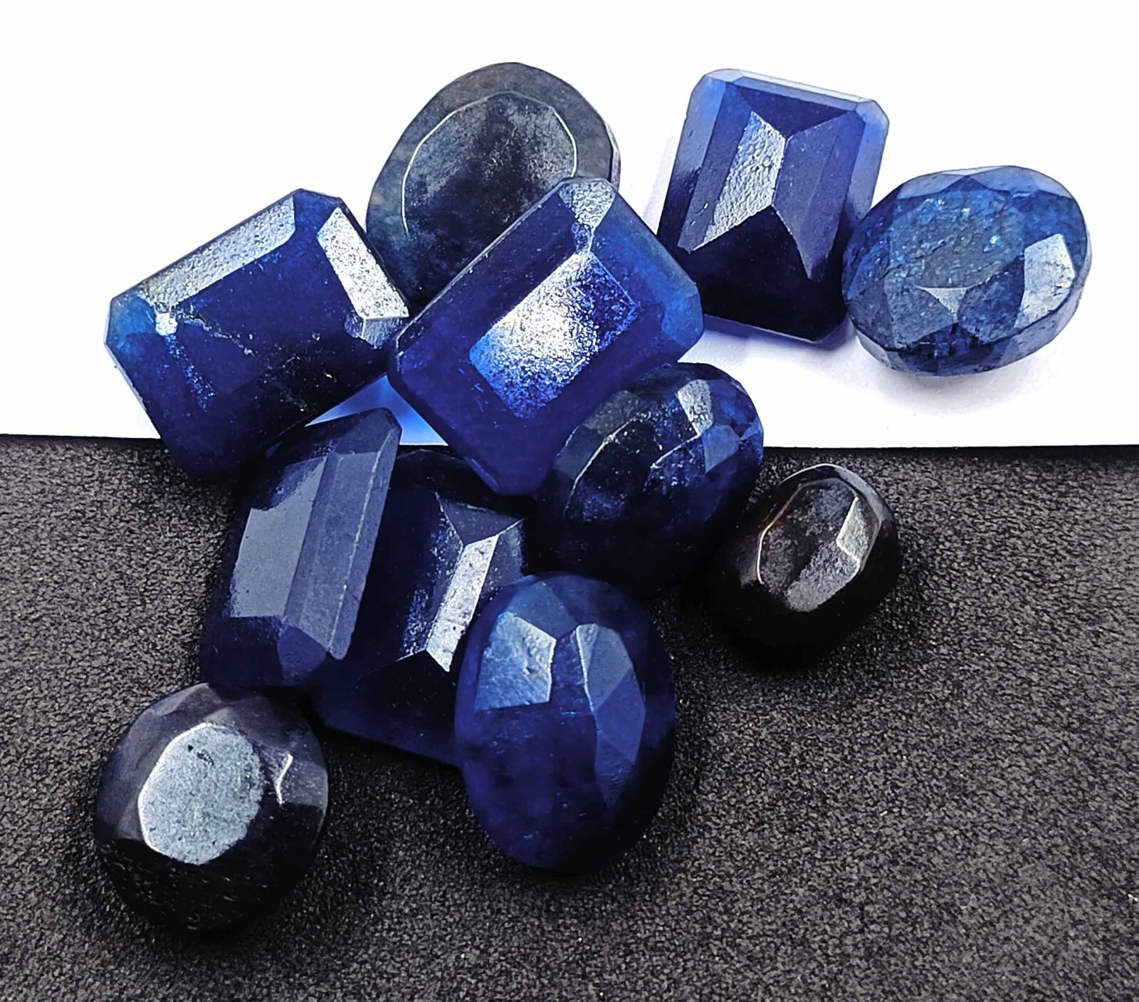 Natural Blue Sapphire 100 Ct IGL Certified MIX Shape LOT Faceted Loose Stone AAM