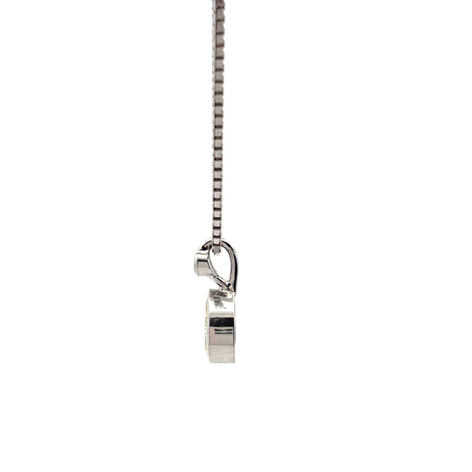 Fancy Diamond Pendant 0.60 ct., Yellow, Untreated in 585 White Gold