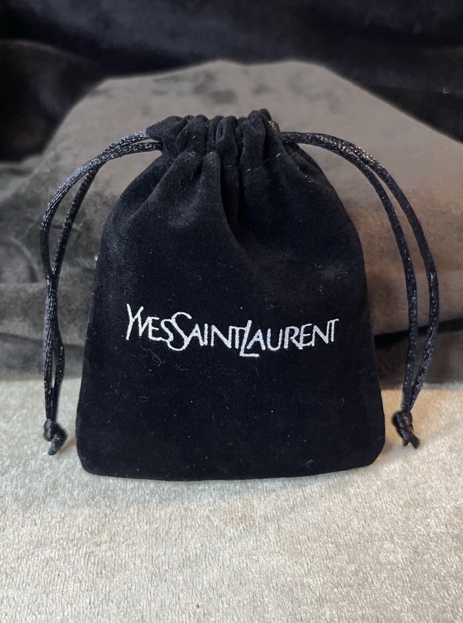 Gold Tone Ysl Saint Laurent Bracelet 6.5-7.5”