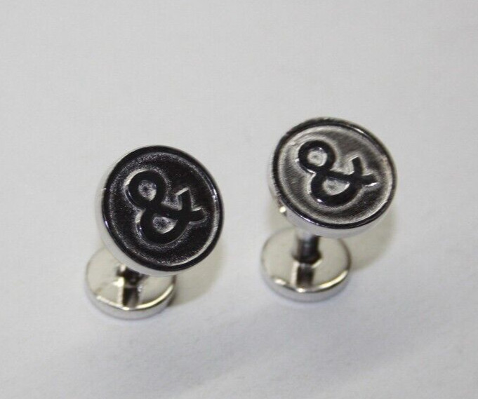 Rare Bell & Ross Sterling Silver Ampersand Cufflinks w/ Original Box [063GRA]