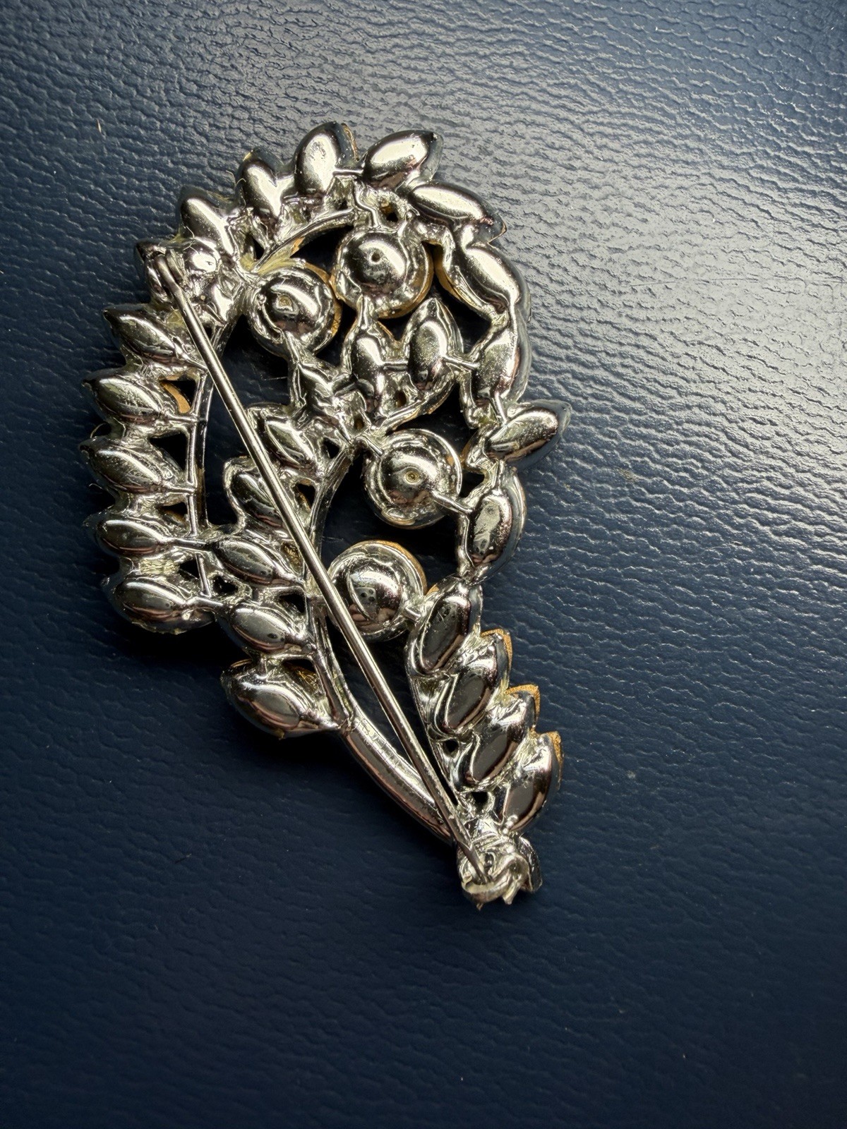 Vintage Mid-Century Rhinestone Brooches +free Gift