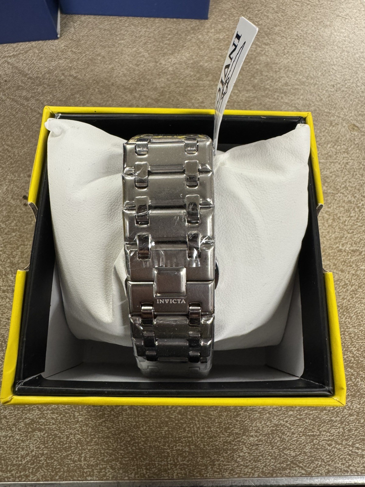 Invicta Speedway Rim Mens Watch 42mm Steel Wheel Dial Sport /Yellow (69487)