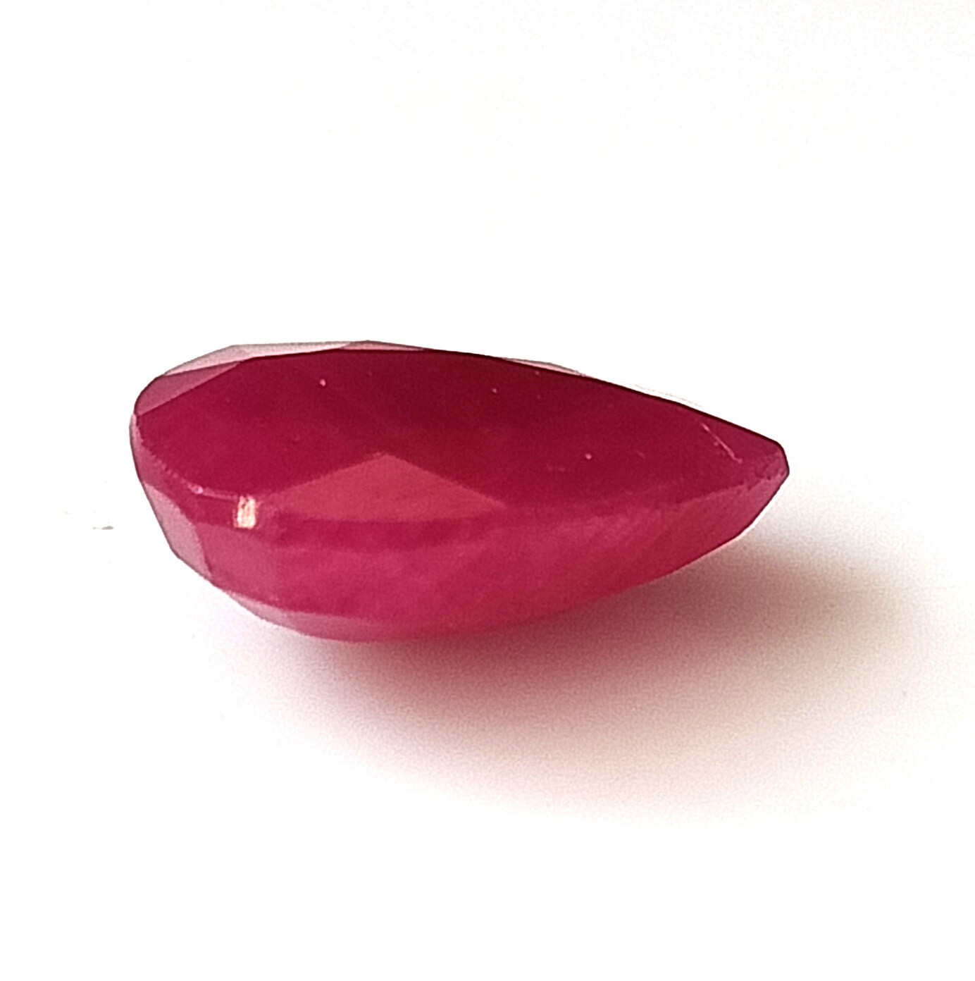 5.50 Carat Natural Unheated Ruby Faceted 12.8X9.7 mm Pear Shape Loose Gemstone