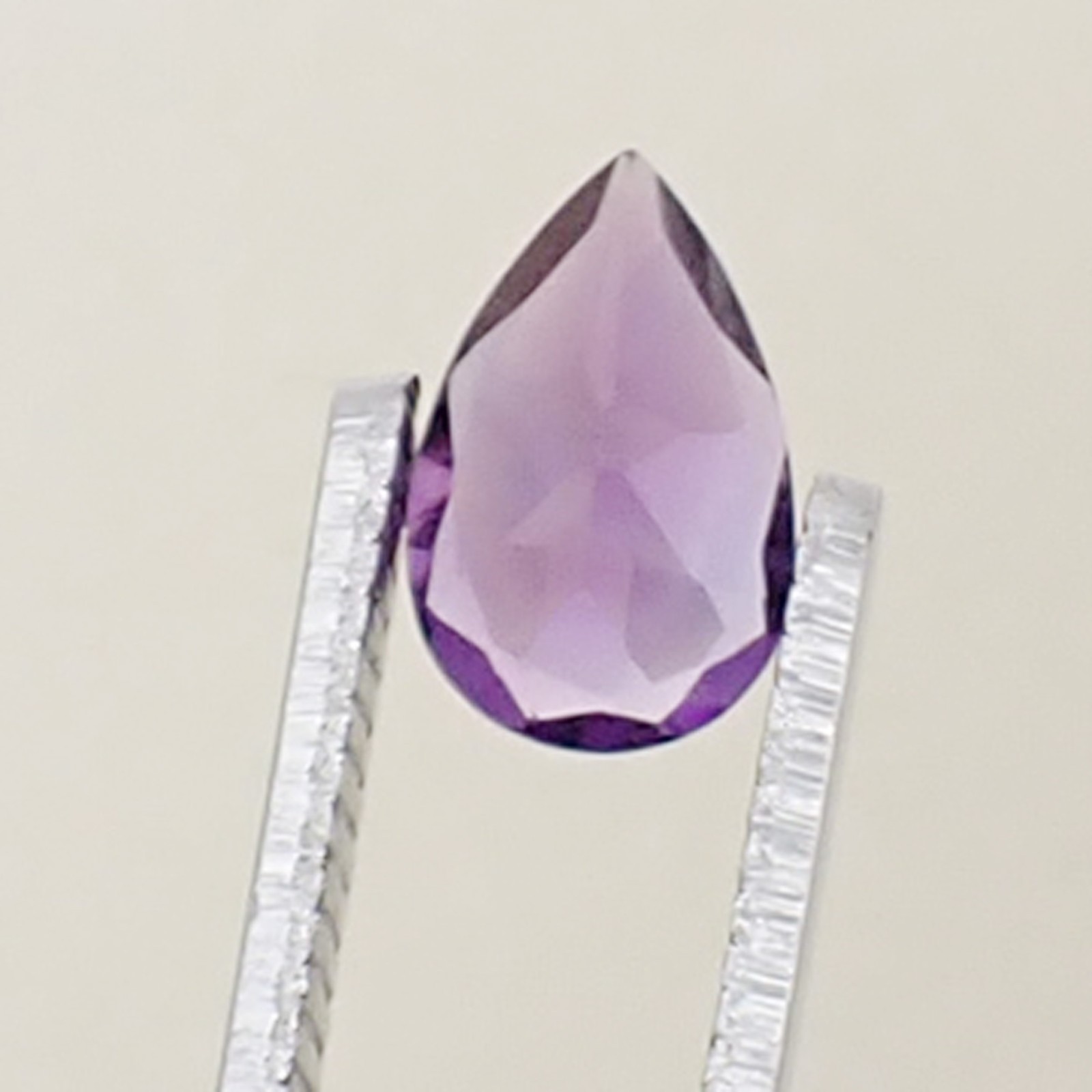 Natural 0.90ct Pear 8x5mm Teardrop Bright Purple Amethyst Loose Gemstone, Qty 1