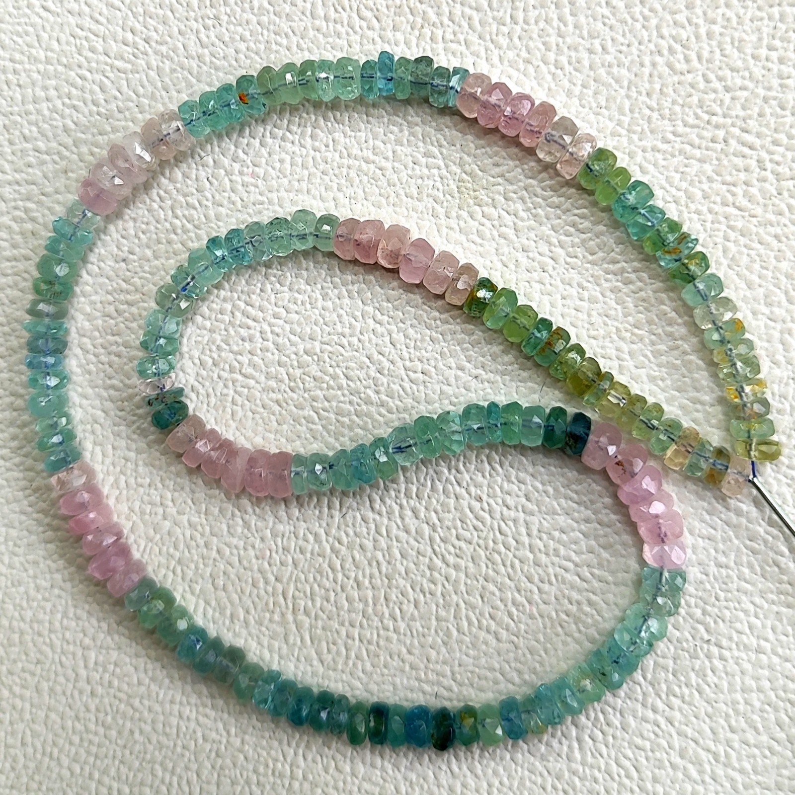 Brazil Multi Beryl 5mm Faceted Rondelle 15.5″ Beads Strand Jewelry Making