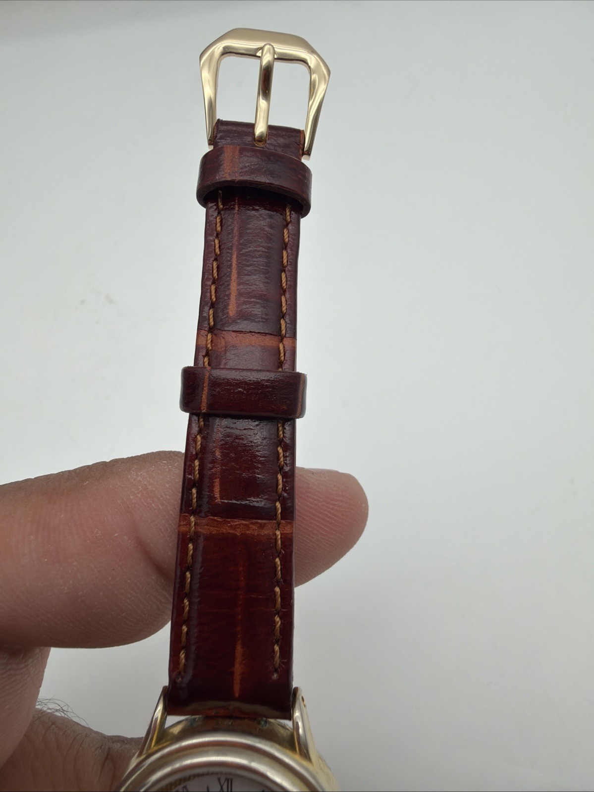 Vintage Unitron Quartz Watch Women Moon Phase Gold Tone Date Analog New Battery