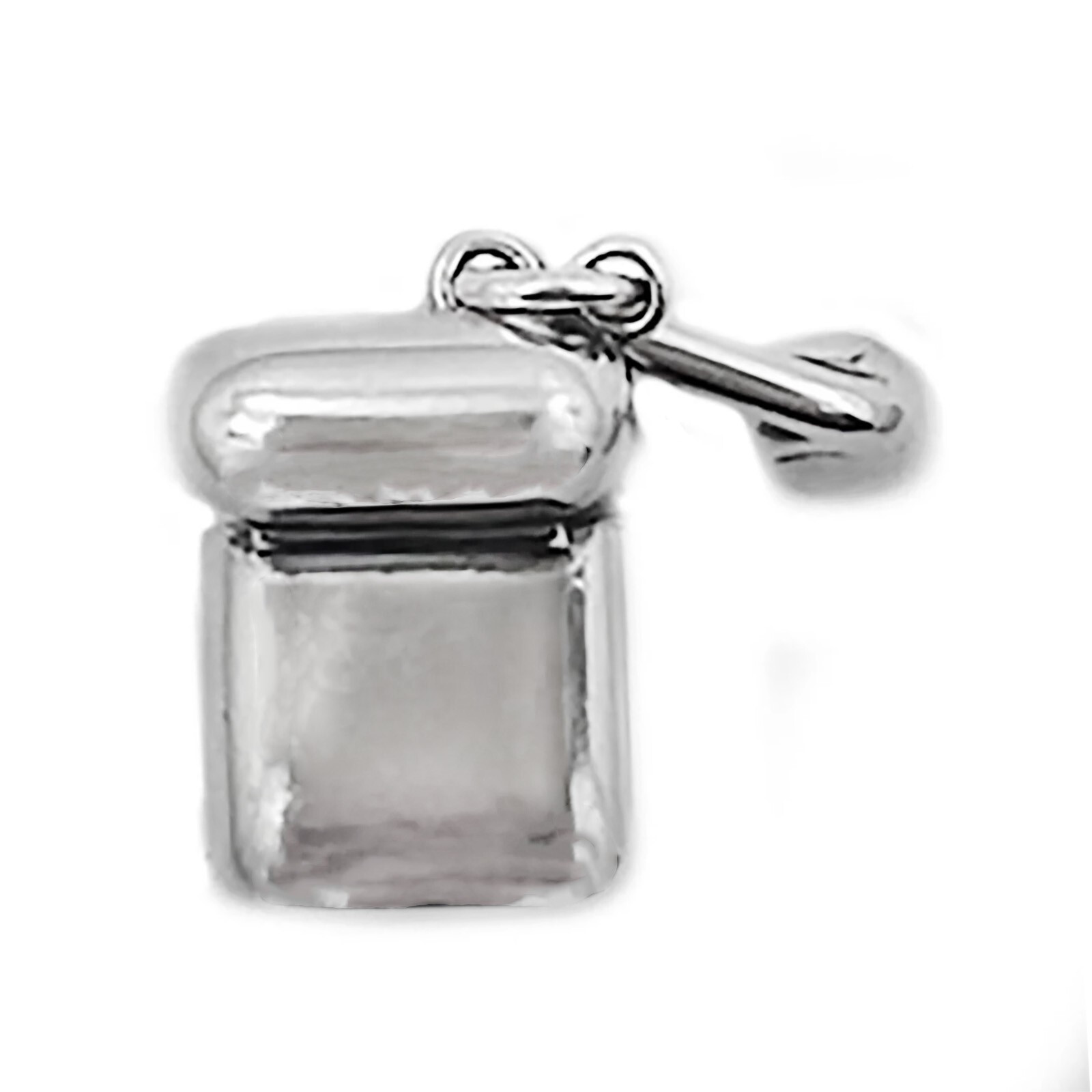Earbuds with Case Wireless Headphones 3D 925 Solid Sterling Silver Charm