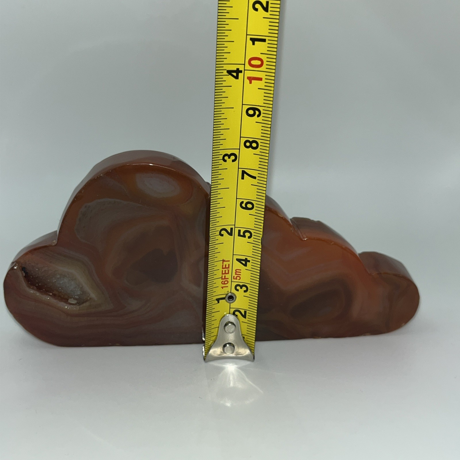 Gemstone Carnelian Carved Cloud 6 X3”