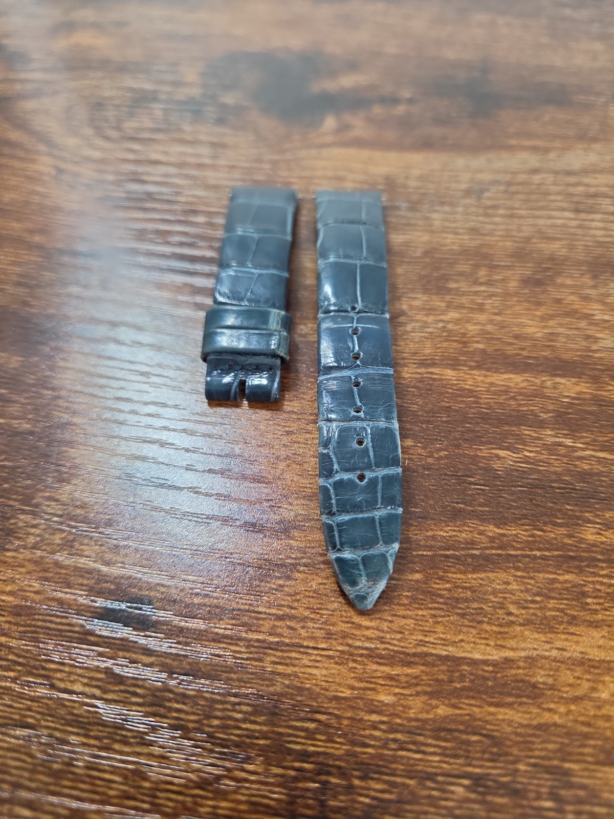 Jaeger-LeCoultre OEM 16/14mm Blue Alligator Leather Watch Strap Made In FRANCE