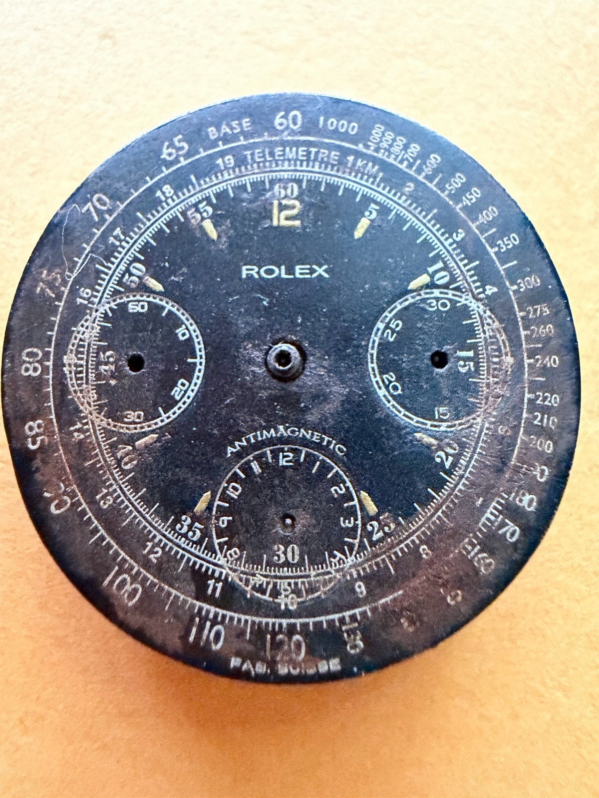 Rolex vintage circa 1940s Valjoux 71 chronograph movement/dial