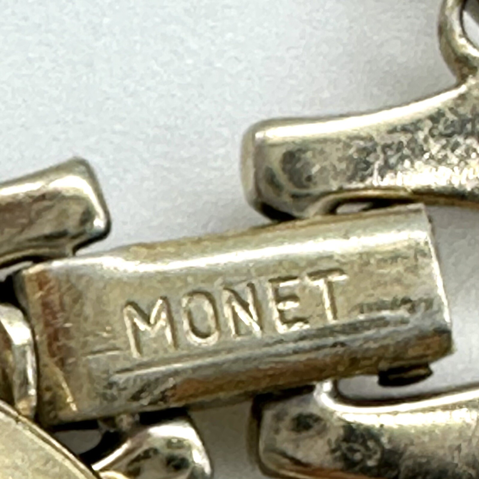Vintage Monet Gold Tone Link Bracelet-Approx. 7” In Length X .5” Wide