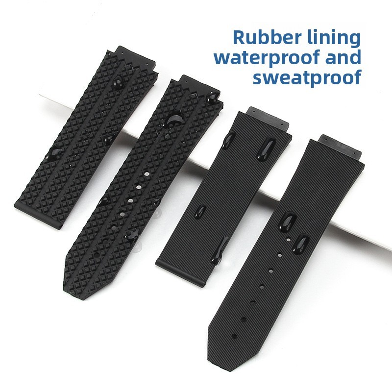 Quality Silicone Rubber Watch Band Strap 24 * 17 26 * 19mm for Hublot Big Bang