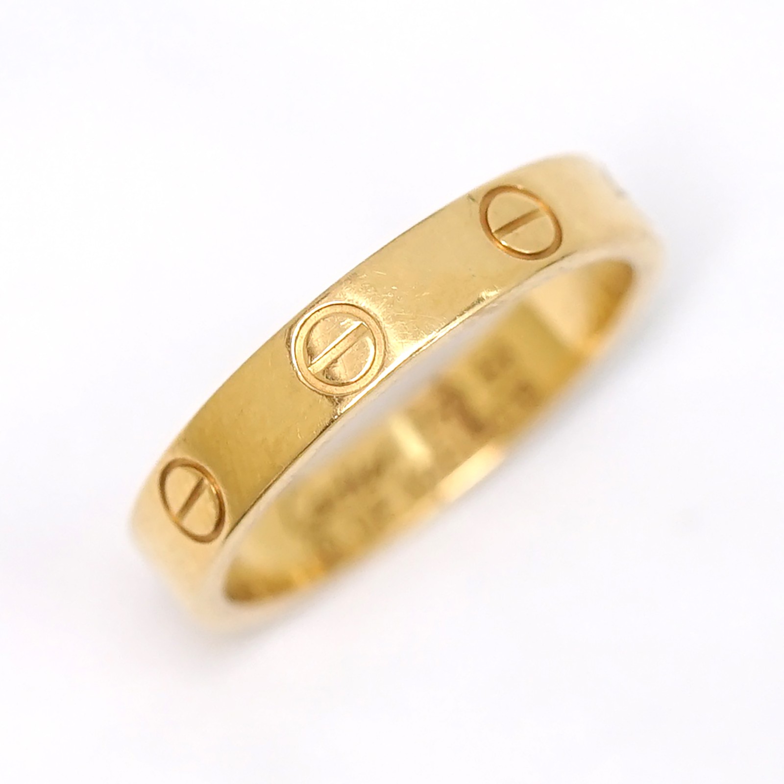 Cartier Love Ring size US6.25 EU53 18k Yellow Gold 750 Auth #0302