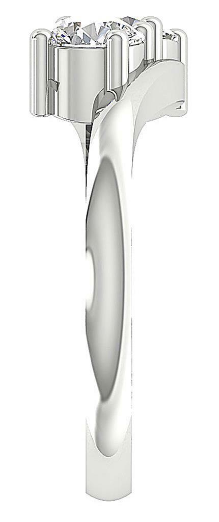 SI2 H 1.10 Ct Round Diamond Forever Us Two Stone Engagement Ring 14K Solid Gold