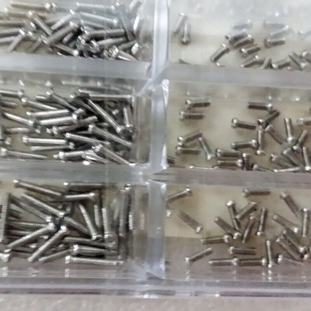 600Pcs/box Stainless Steel Eyeglass Jewelry Watch Repair Screw Set Screws Kit