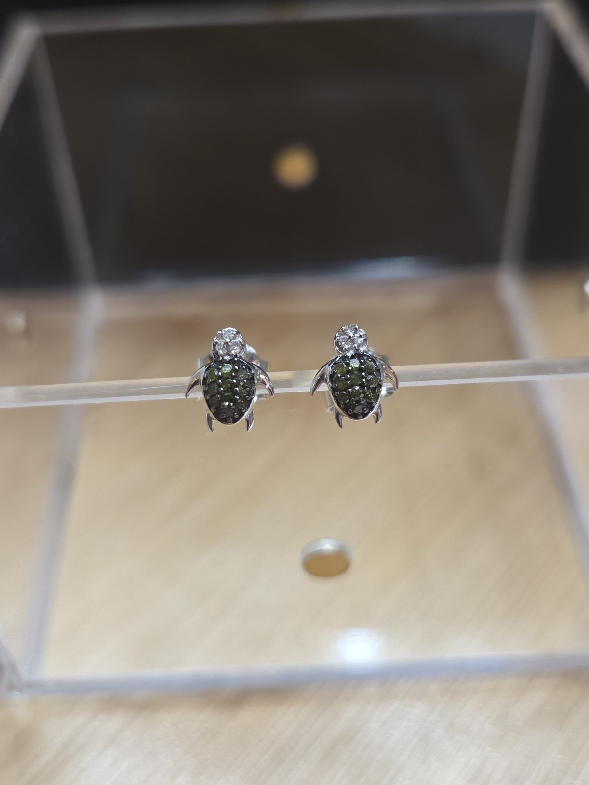 zales diamond turtle earrings