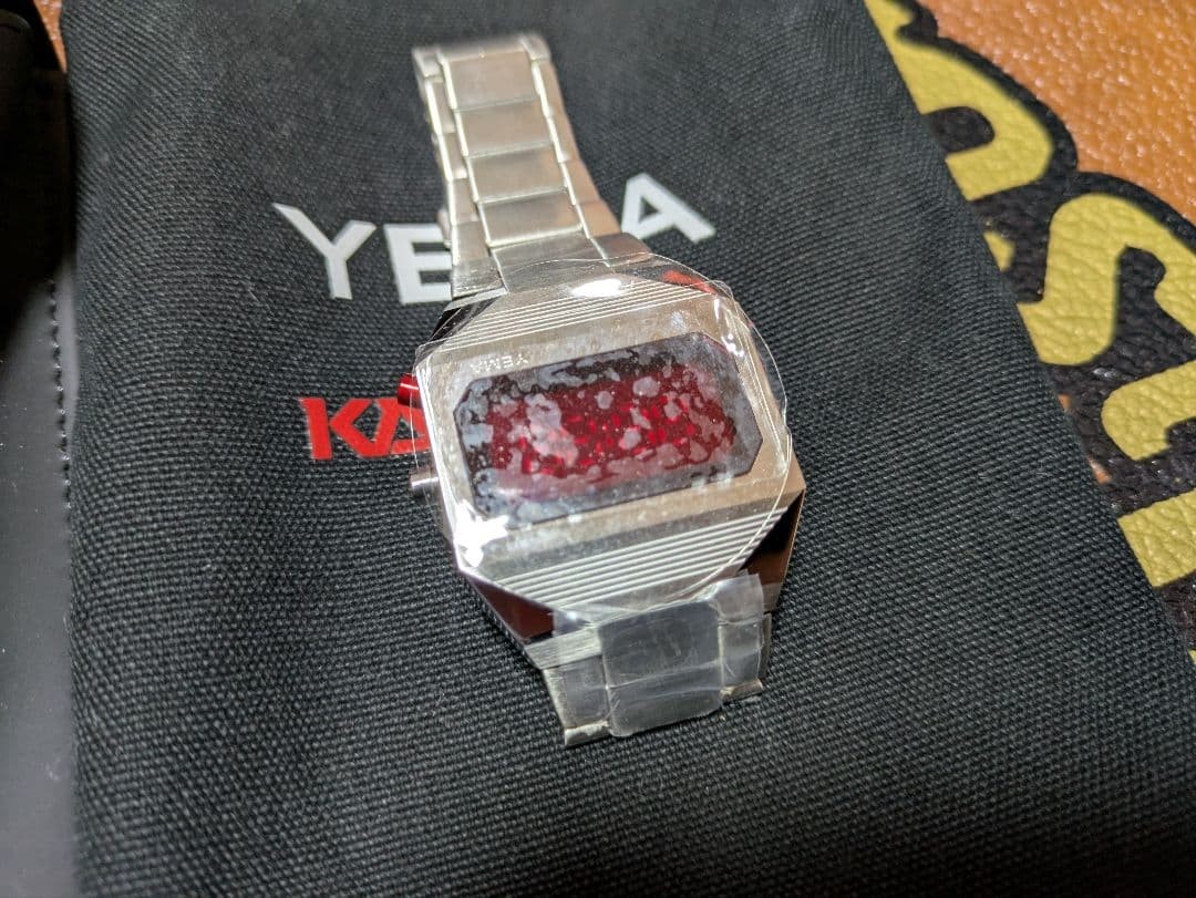 YEMA Kavinsky Digital Watch Red LED Unused with Leather Case & Bag