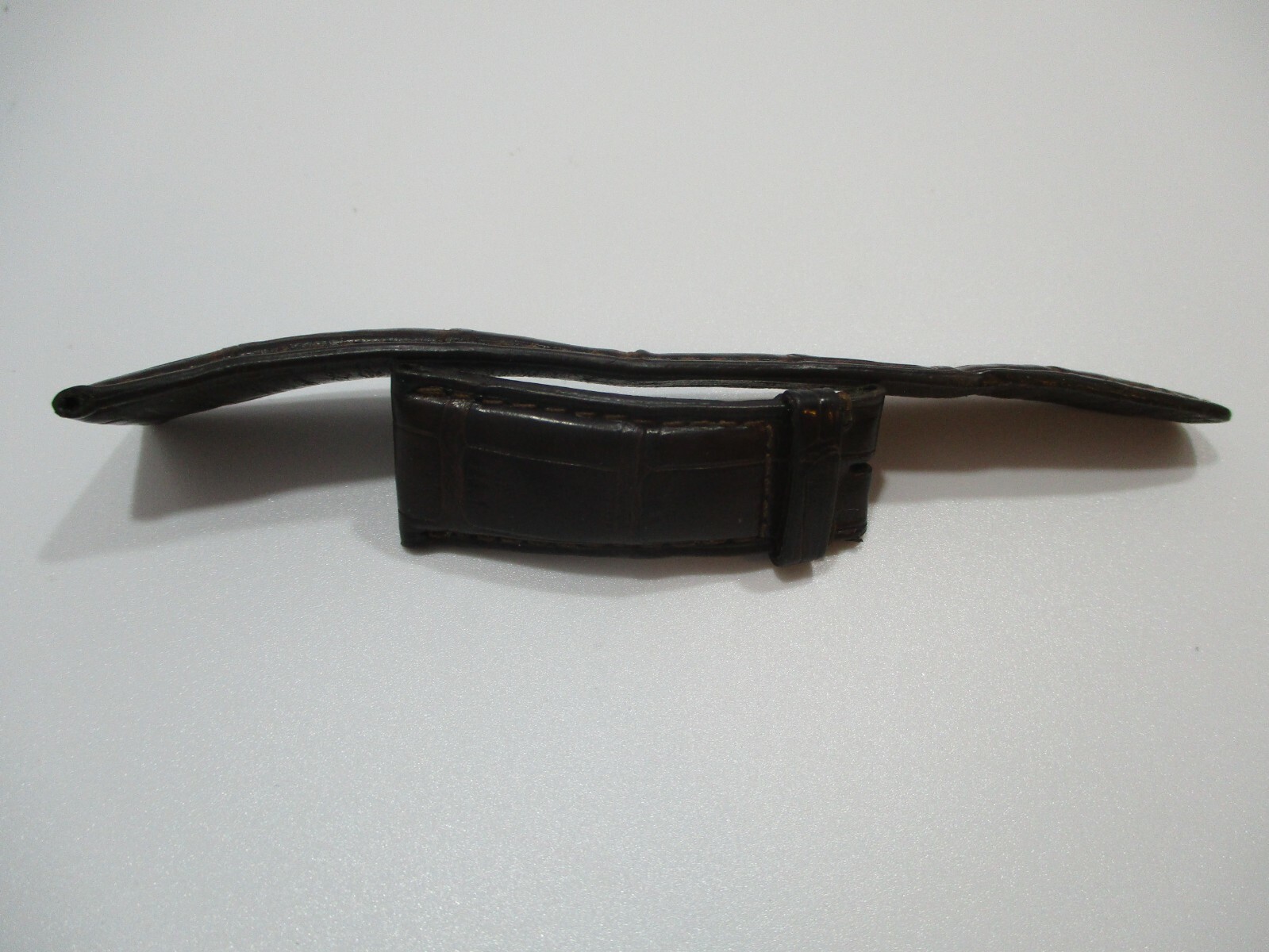 IWC Watch 22mm x 18mm Brown Reptilian Watch Strap Band Pair A24704 135+55mm Long