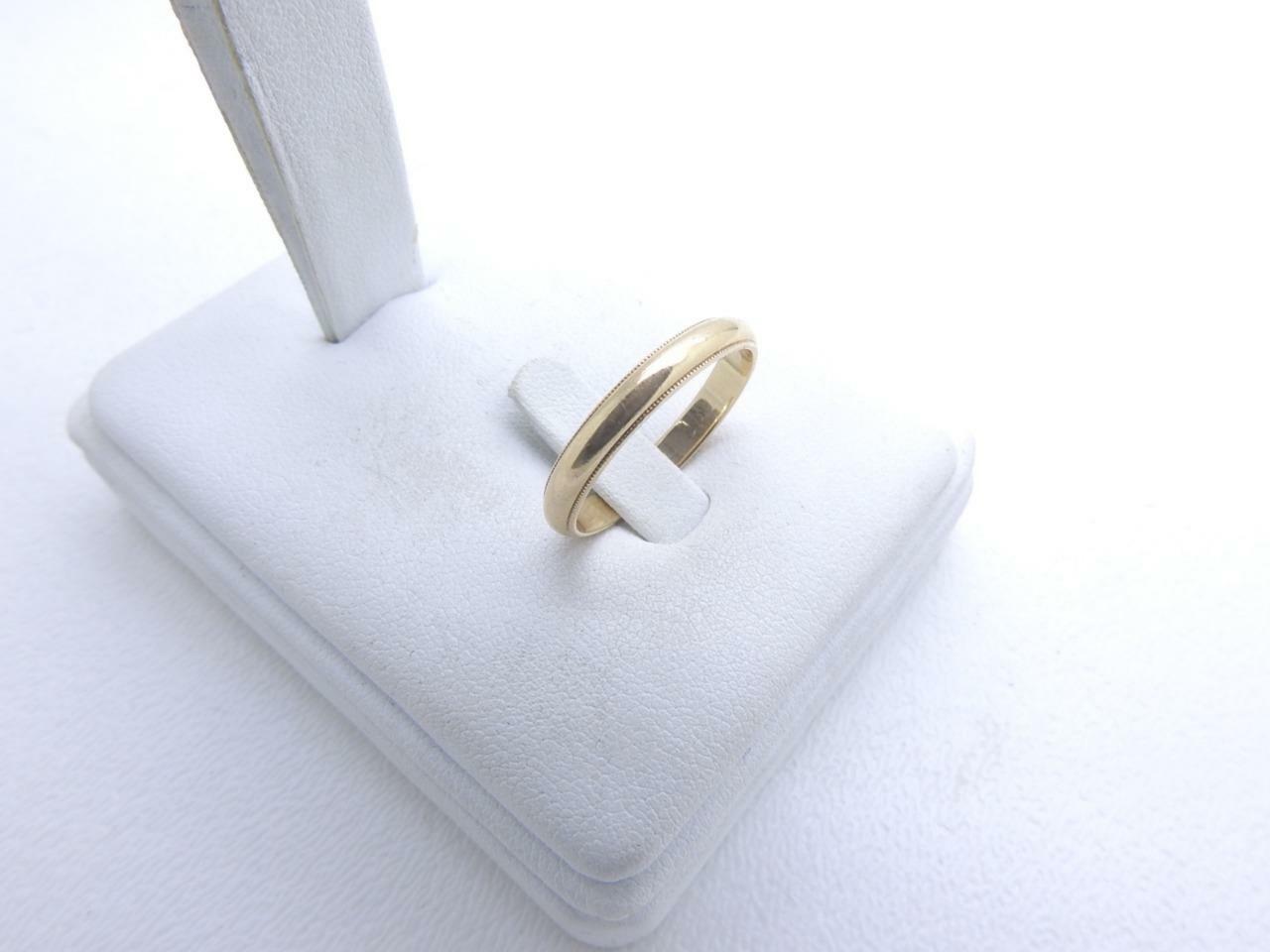 14k Yellow Gold 3.35 mm Traditional Wedding Band Ring 3.1 Grams Size 9.25