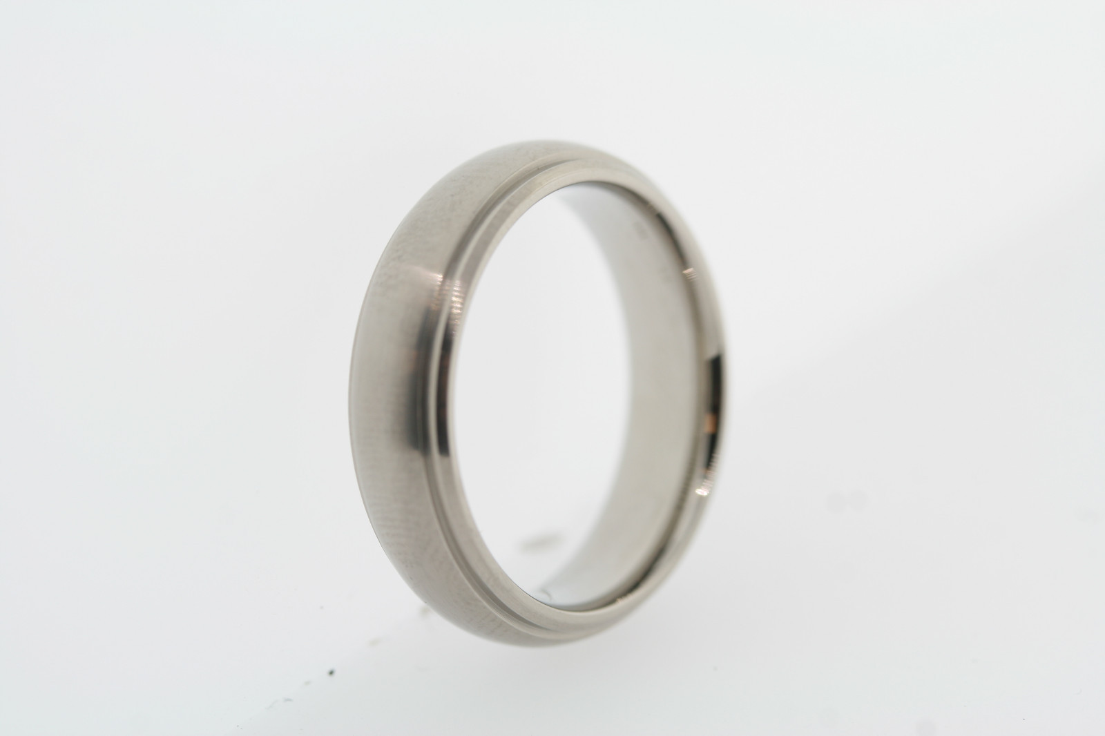 Triton Titanium Brushed Domed 6mm Band Ring