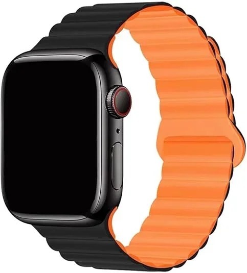 Silicone Magnetic Strap Band For Apple Watch Series Ultra 3 11 10 9 8 SE iWatch