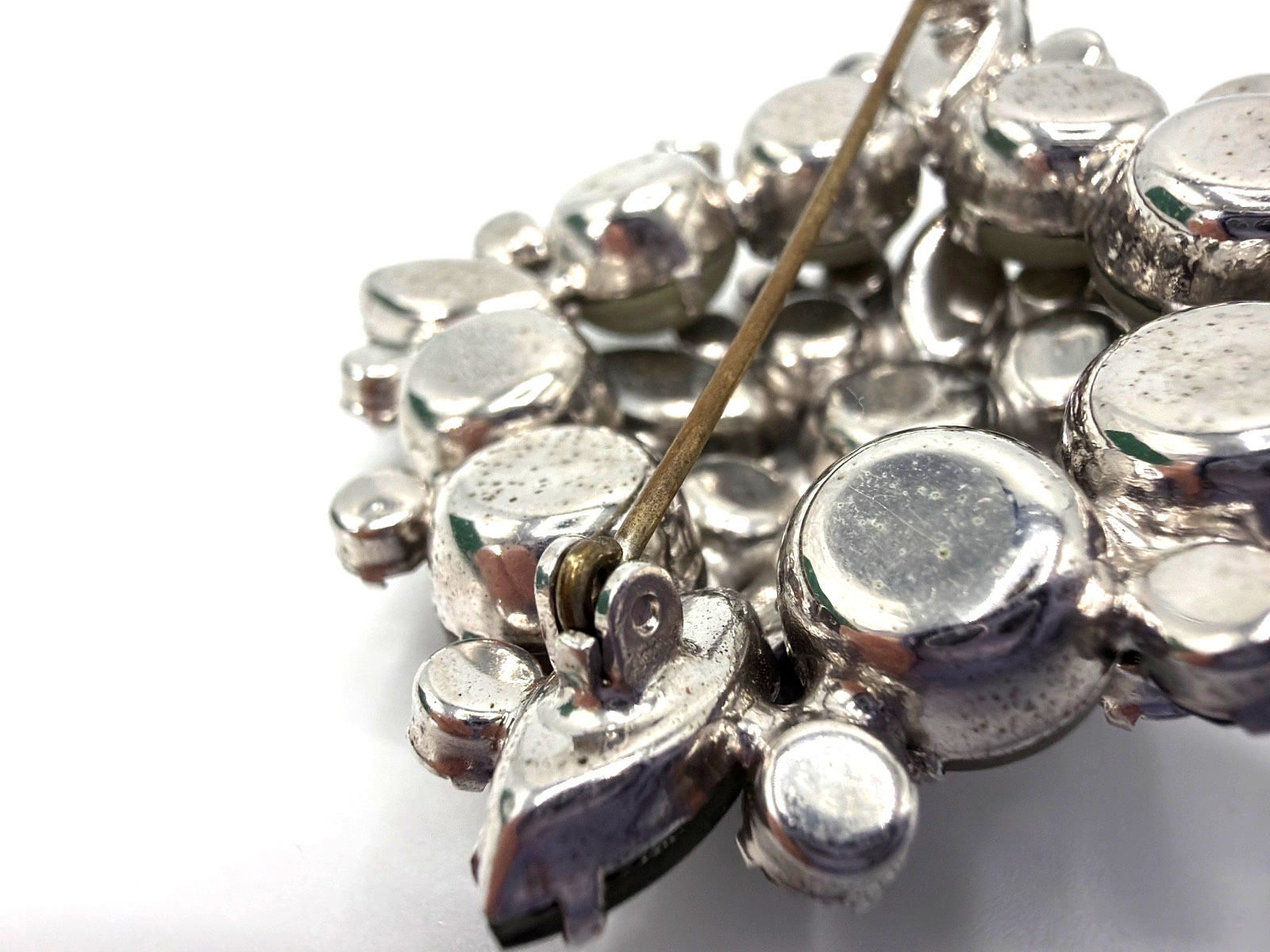 JULIANA Frosted Olive Green Navettes Set Bracelet Brooch Earring Ref# 1372, 6420