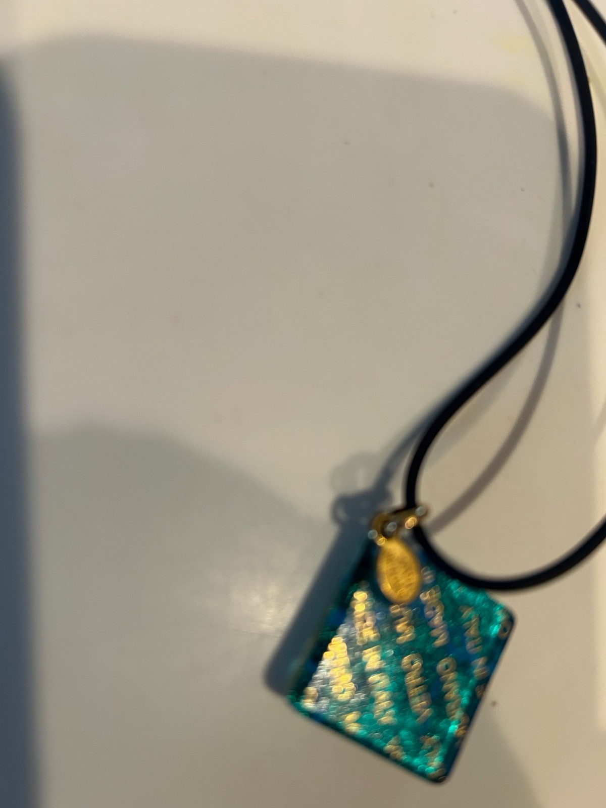 Vtg Vetro Di Murano Italy Handmade Artisan Glass Pendant Signed Iridescent