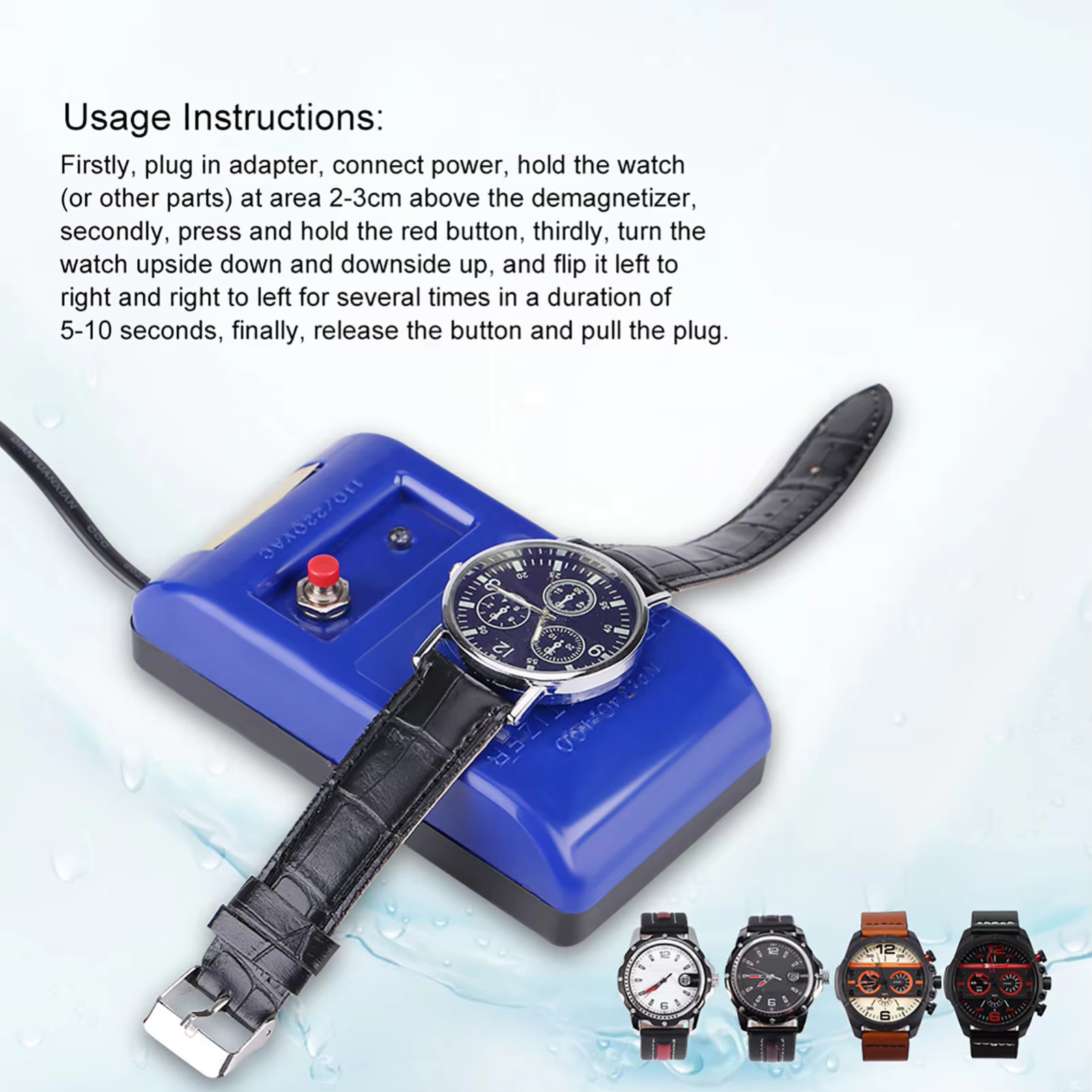 Demagnetizer Watch Repair Screwdriver Tweezers Demagnetise Electrical Tools