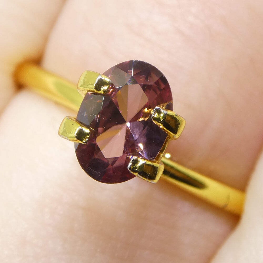 0.95ct Natural Earth Mined Oval Master Brilliant Cut Pink Zircon from Sri Lanka