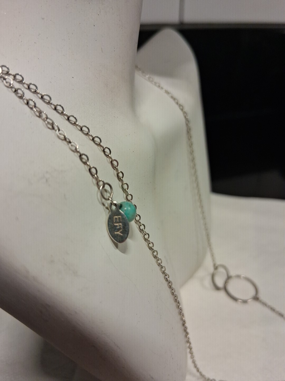 ​Authentic Effy 925 Sterling Silver 16″ Interlocking Circle Necklace 2.4g