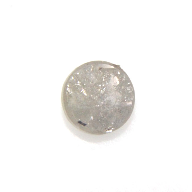 0.66Cts Rose Cut Diamond Natural Real Gray Color 5.30-5.36×2.51 MM