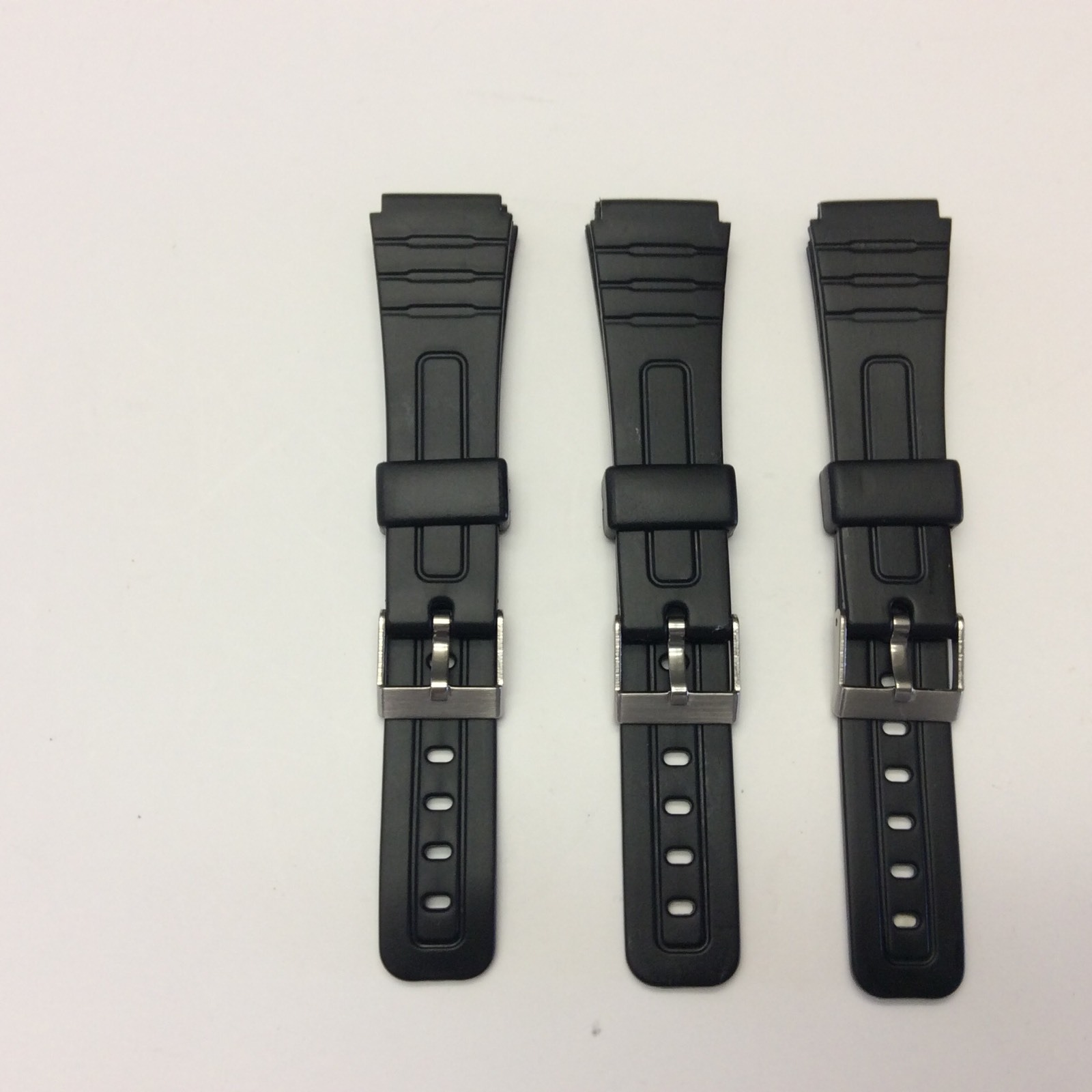 3 Bands Fits CASIO F91W F-94WA F105W F28W F-106W F93W 18mm 3 Replacement Bands
