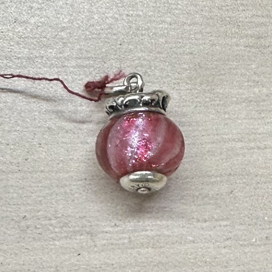 James Avery Retired Sterling Silver Princess Tiara Pink Finial Charm (PPT000621)