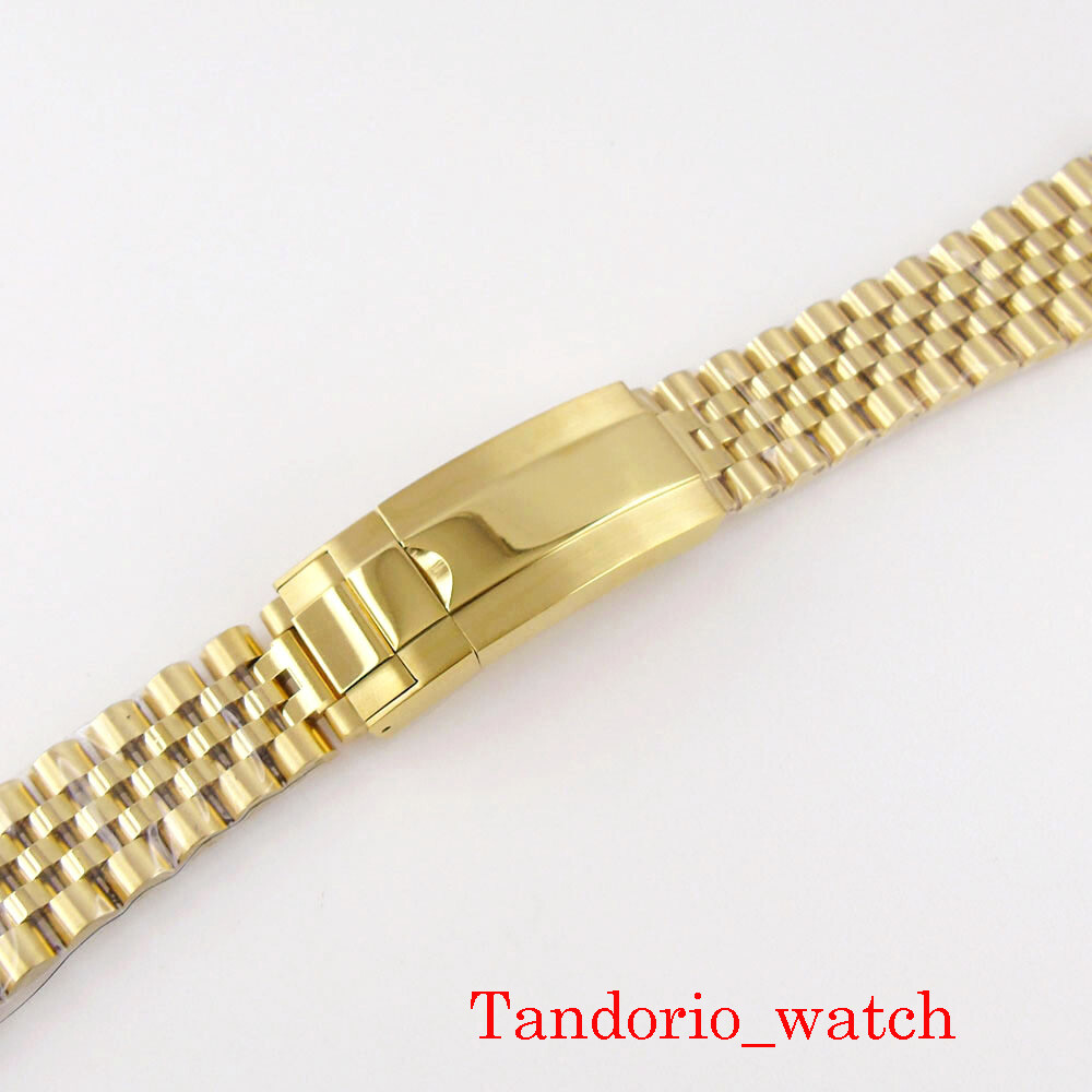 no logo 20mm Width Jubilee Watch Bracelet Fit 40mm Mens Watch Deployment Buckle