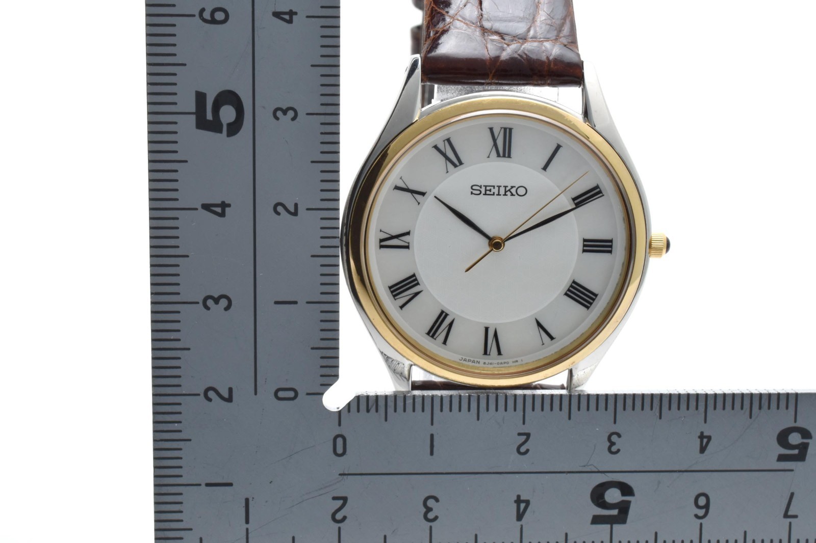 ▶️ SEIKO Dolce 8J41-0AJ0 SACM150 Quartz Shell Round Men’s Watch JAPAN