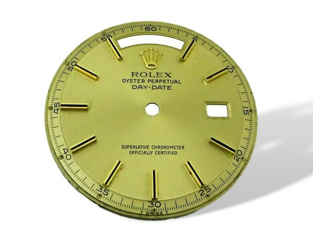 Rolex 18k Gold Champagn Non Quick Set President Watch Dial 1801 1802 1803 Part