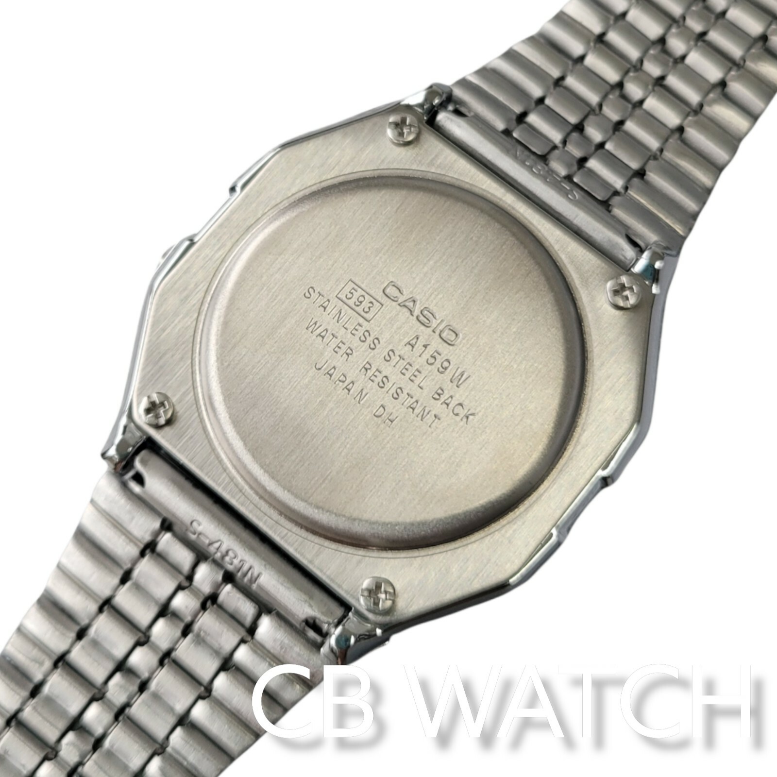 A159WA-N1D Vintage Casio Sliver Digital Watch A159 Made in Japan