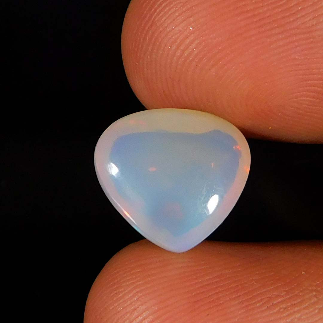 4.50Cts. Natural Play of Color Ethiopian Opal Pear Cabochon Reiki Gemstone