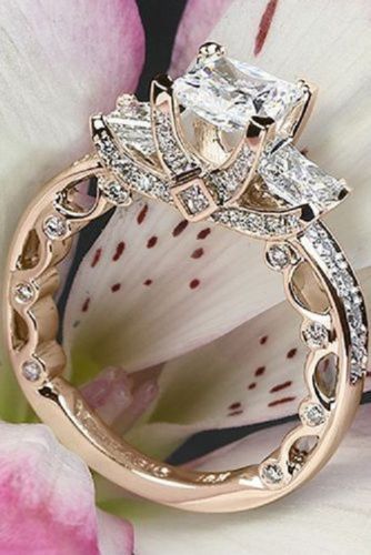 935 Argentium Silver Princess Cut White Stone Bridal Engagement Ring 5.10ct