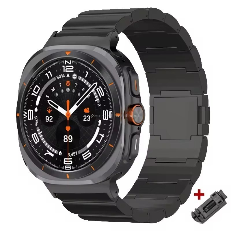 Luxury Titanium Watch Strap For Samsung Galaxy Watch 7 Ultra Metal Bracelet Band