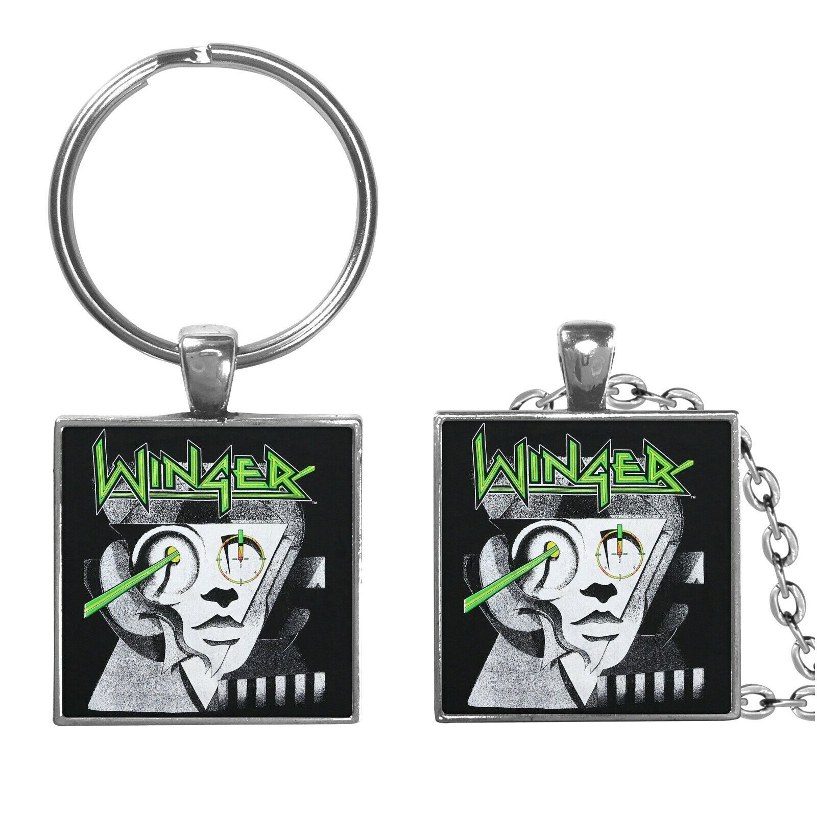 Winger Debut Album Cover Image Keychain or Necklace Jewelry American Rock Band