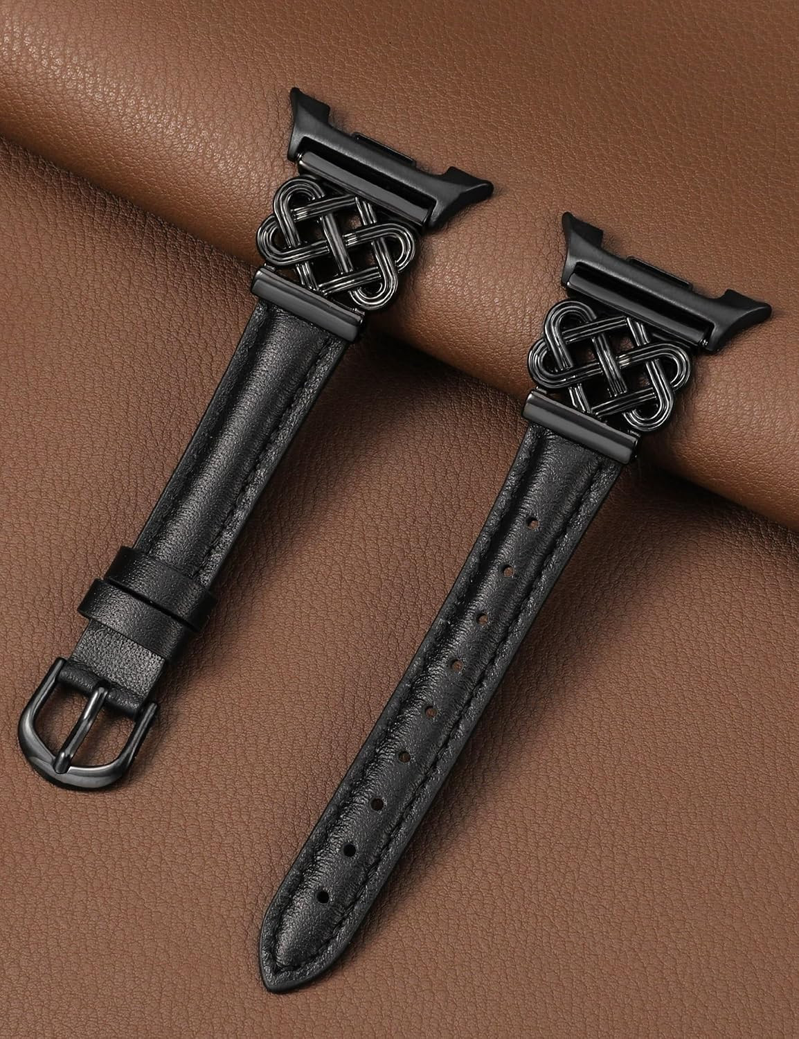 Celtic Knot Leather Band Compatible with Samsung Galaxy Watch 8 40Mm 44Mm/Watch